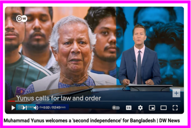 A screenshot of a blog discussing the Bangladesh Crisis and the importance of student-led initiatives to secure real change.